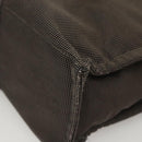 HERMES Her Line MM Tote Bag Canvas Gray Silver Auth ar13480-14