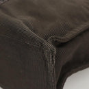 HERMES Her Line MM Tote Bag Canvas Gray Silver Auth ar13480-16