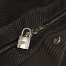 HERMES Her Line MM Tote Bag Canvas Gray Silver Auth ar13480-10