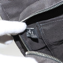 HERMES Her Line MM Tote Bag Canvas Gray Silver Auth ar13480-18