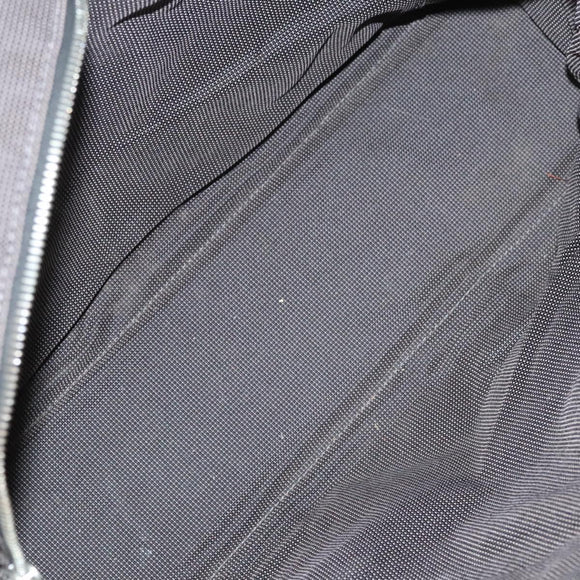 HERMES Her Line MM Tote Bag Canvas Gray Silver Auth ar13480