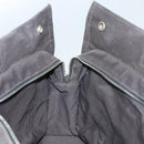 HERMES Her Line MM Tote Bag Canvas Gray Silver Auth ar13480-19