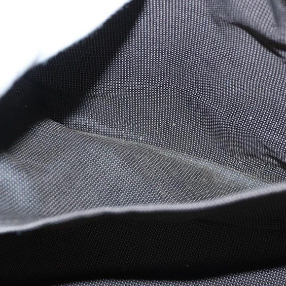 HERMES Her Line MM Tote Bag Canvas Gray Silver Auth ar13480