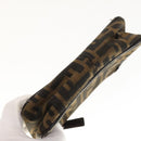 FENDI Zucca Canvas Pouch 2Set Black Brown Auth ar13481-13