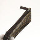 FENDI Zucca Canvas Pouch 2Set Black Brown Auth ar13481-5