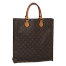 LOUIS VUITTON Monogram Sac Plat Hand Bag M51140 LV Auth ar13485-1