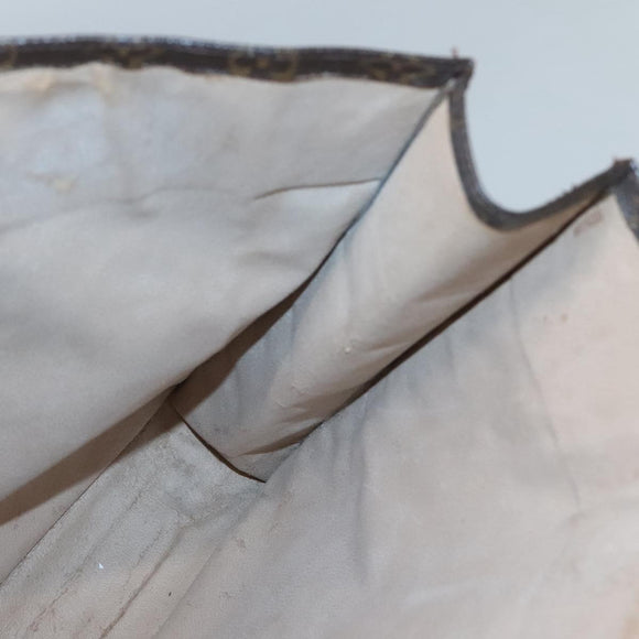 LOUIS VUITTON Monogram Sac Plat Hand Bag M51140 LV Auth ar13485