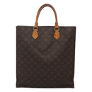 LOUIS VUITTON Monogram Sac Plat Hand Bag M51140 LV Auth ar13485-2