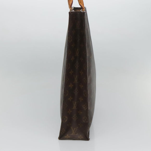 LOUIS VUITTON Monogram Sac Plat Hand Bag M51140 LV Auth ar13485