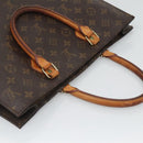 LOUIS VUITTON Monogram Sac Plat Hand Bag M51140 LV Auth ar13485-6