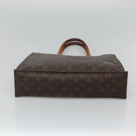 LOUIS VUITTON Monogram Sac Plat Hand Bag M51140 LV Auth ar13485