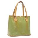 LOUIS VUITTON Monogram Vernis Houston Hand Bag Baby Blue M91005 LV Auth ar13496-1