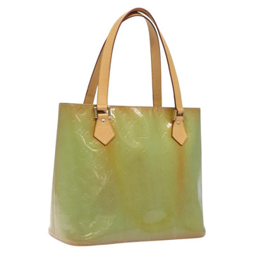 LOUIS VUITTON Monogram Vernis Houston Hand Bag Baby Blue M91005 LV Auth ar13496