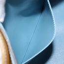 LOUIS VUITTON Monogram Vernis Houston Hand Bag Baby Blue M91005 LV Auth ar13496-22