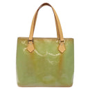 LOUIS VUITTON Monogram Vernis Houston Hand Bag Baby Blue M91005 LV Auth ar13496-13