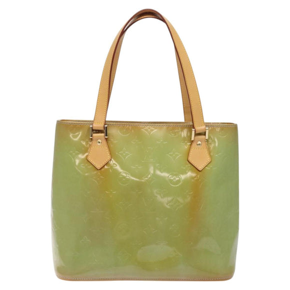 LOUIS VUITTON Monogram Vernis Houston Hand Bag Baby Blue M91005 LV Auth ar13496