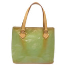 LOUIS VUITTON Monogram Vernis Houston Hand Bag Baby Blue M91005 LV Auth ar13496-2