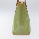 LOUIS VUITTON Monogram Vernis Houston Hand Bag Baby Blue M91005 LV Auth ar13496-4