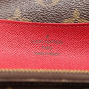 LOUIS VUITTON Monogram Portemonnaie Emilie Lang Rot M60697 Auth ar13497-17