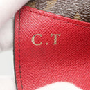 LOUIS VUITTON Monogram Portemonnaie Emilie Lang Rot M60697 Auth ar13497-8