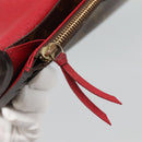 LOUIS VUITTON Monogram Portefeuille Emilie Long Wallet Red M60697 Auth ar13497-9