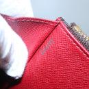 LOUIS VUITTON Monogram Portemonnaie Emilie Lang Rot M60697 Auth ar13497-12