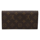 LOUIS VUITTON Monogram Portemonnaie Emilie Lang Rot M60697 Auth ar13497-2