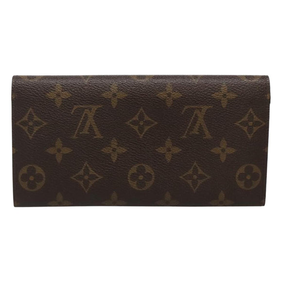 LOUIS VUITTON Monogram Portemonnaie Emilie Lang Rot M60697 Auth ar13497