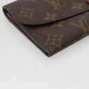 LOUIS VUITTON Monogram Portefeuille Emilie Long Wallet Red M60697 Auth ar13497-14