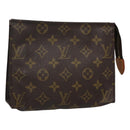 LOUIS VUITTON Monogram Poche Toilette 19 Pouch M47544 LV Auth ar13499-1