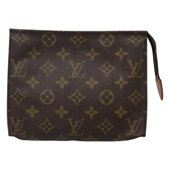 LOUIS VUITTON Monogram Poche Toilette 19 Pouch M47544 LV Auth ar13499