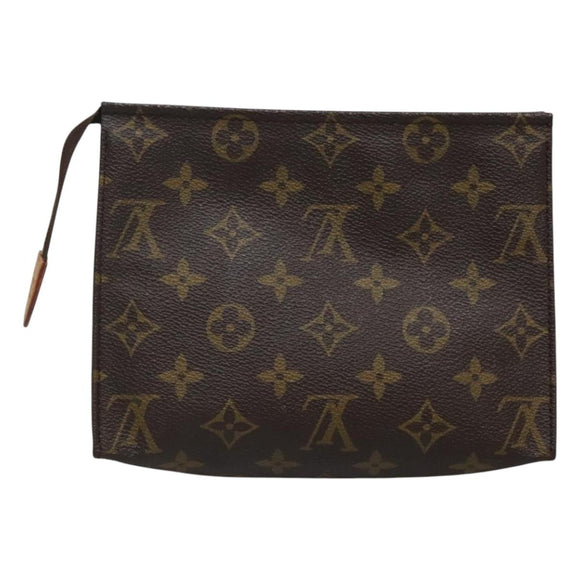 LOUIS VUITTON Monogram Poche Toilette 19 Pouch M47544 LV Auth ar13499