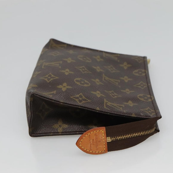 LOUIS VUITTON Monogram Poche Toilette 19 Pouch M47544 LV Auth ar13499