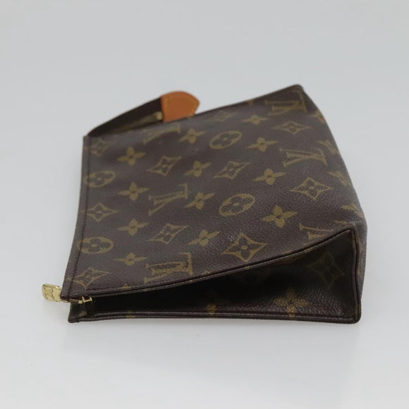 LOUIS VUITTON Monogram Poche Toilette 19 Pouch M47544 LV Auth ar13499