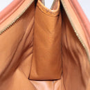 MCM Logogram Vicetos Clutch Bag PVC Leather Brown Gold Auth ar13502-17