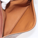 MCM Logogram Vicetos Clutch Bag PVC Leather Brown Gold Auth ar13502-11