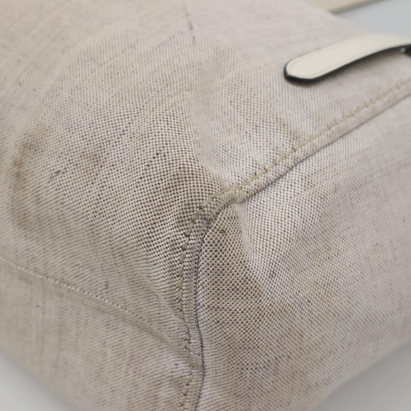 PRADA Tragetasche Canvas Grau Silber Auth ar13504