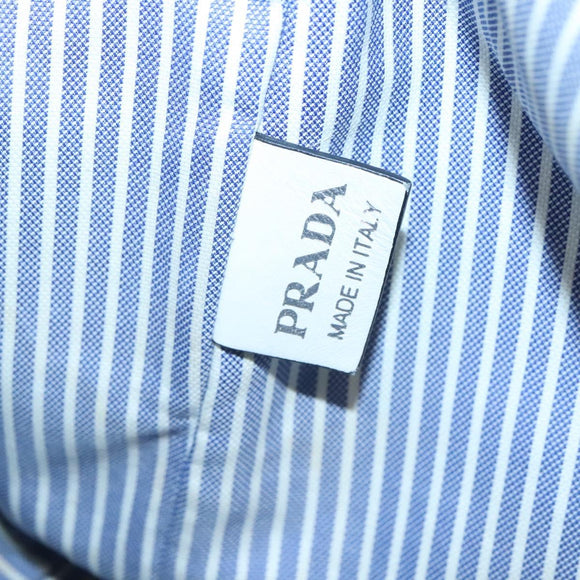 PRADA Tote Bag Canvas Gray Silver Auth ar13504