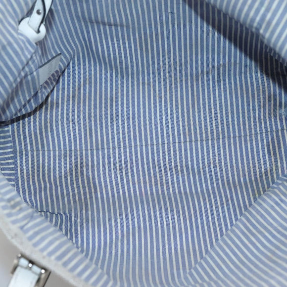 PRADA Tragetasche Canvas Grau Silber Auth ar13504