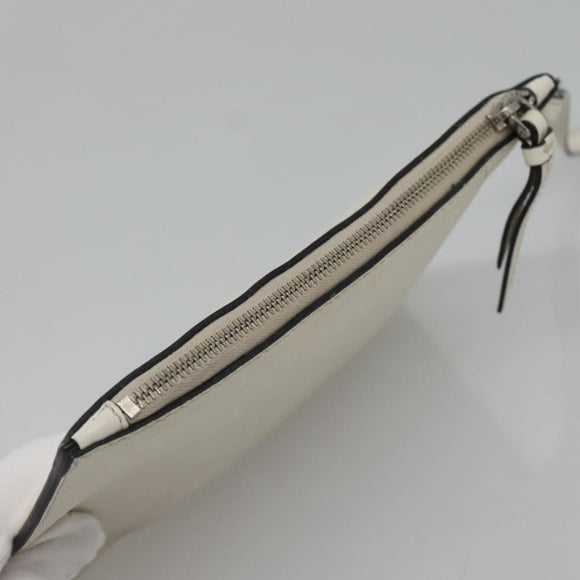 PRADA Tote Bag Canvas Gray Silver Auth ar13504