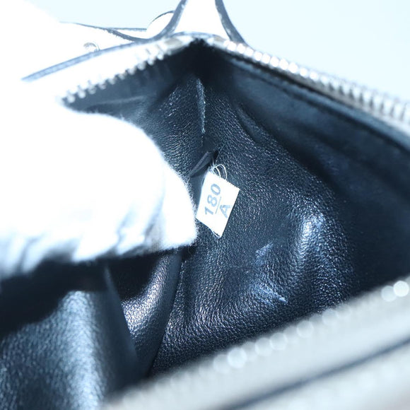 PRADA Tote Bag Canvas Gray Silver Auth ar13504