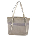 PRADA Tote Bag Canvas Gray Silver Auth ar13504-2