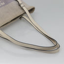 PRADA Tote Bag Canvas Gray Silver Auth ar13504-7