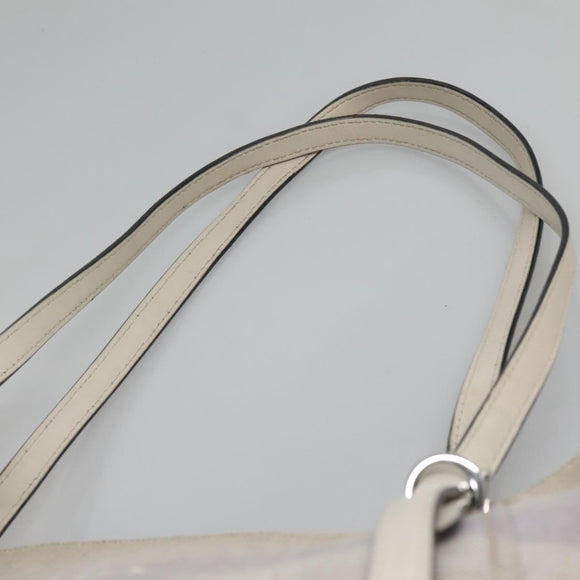 PRADA Tote Bag Canvas Gray Silver Auth ar13504