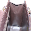 CHANEL Matelasse Hand Bag Leather Brown CC Auth ar13513-18