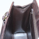 CHANEL Matelasse Hand Bag Leather Brown CC Auth ar13513-19