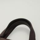 CHANEL Matelasse Hand Bag Leather Brown CC Auth ar13513-8