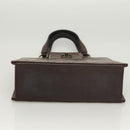 CHANEL Matelasse Hand Bag Leather Brown CC Auth ar13513-5