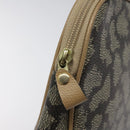 SAINT LAURENT Clutch Bag PVC Brown Gold Auth ar13514-9