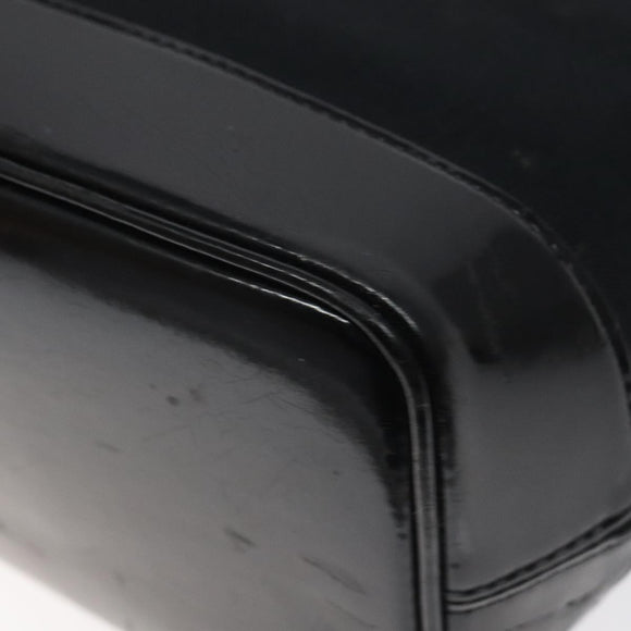 SAINT LAURENT Shoulder Bag Canvas Black Gold Auth ar13515